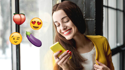 Een lesje: Flirten met emoji's