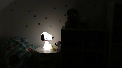 Te leuk voor iedere kinderkamer: deze Snoopy lamp