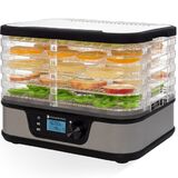 KitchenBrothers Voedseldroger - Elektrisch 380W - 5 Laags - 9 Hitte-niveaus - 35°C tot... | bol.com