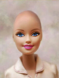 zag Dank je kip Kale Barbie voor kankerpatiëntjes