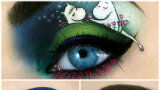 Serious eye art