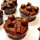 Cupcakehemel: Nutella-cupcakes met Kinder Chocolade én Maltesers 