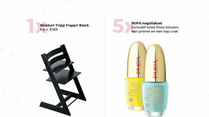 WIN! Vul onze enquête in en maak kans op 1 x Stokke® Tripp Trapp® of 5 x PUPA nagellakset