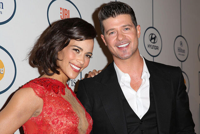 Robin Thicke en Paula Patton