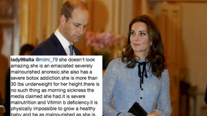 Foto: Commentaar op babybuikje zwangere Kate Middleton