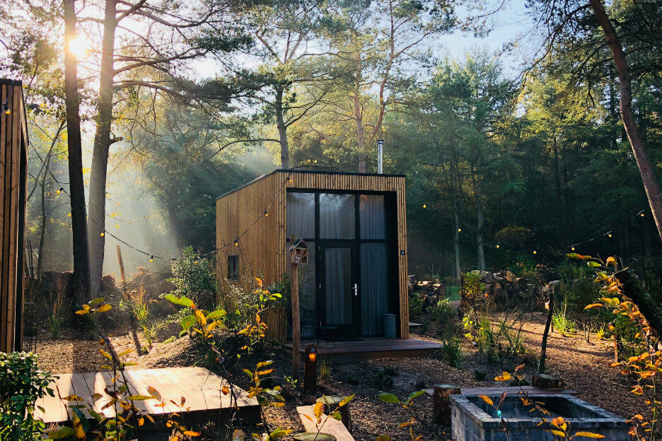 Een weekendje volledig opladen doe je in een Tiny House van Droompark De Zanding