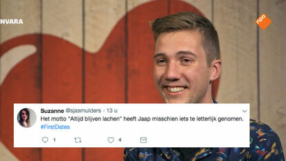 Hihihihi! Giechelende Jaap uit First Dates werkt Twitter op de zenuwen