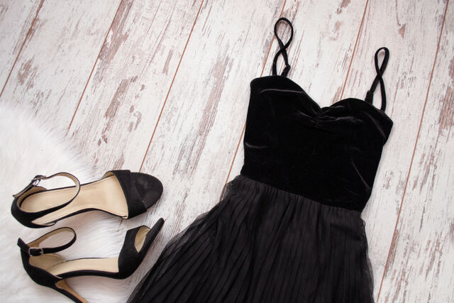 zwarte jurk