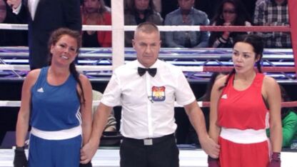 Oké, dan: Michella Kox steekt peuk op tijdens Boxing Stars