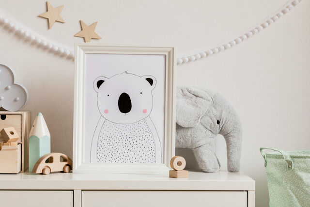 babykamer zonder blauw of roze