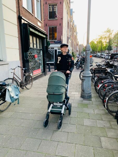 Kinderwagen voor lange mensen