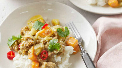 Vegan recept: Vegan curry met zoete aardappel