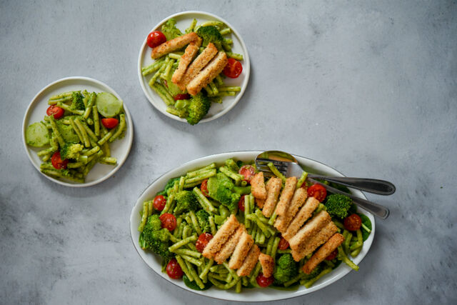 vega pasta spinazie saus