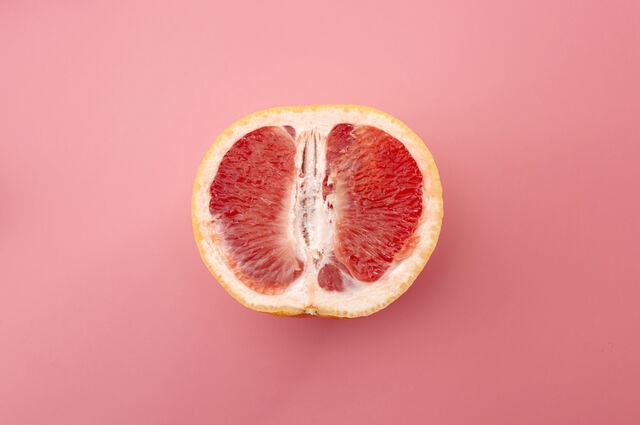 Istock roze fruit grapefruit vagina seks