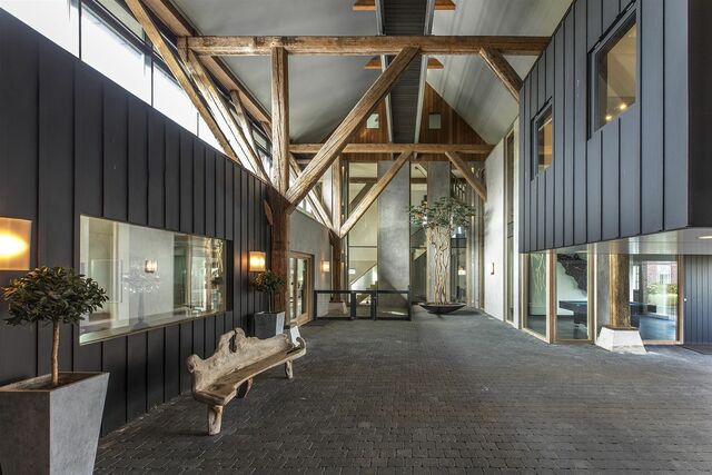 luxe boerderij moderne architectuur