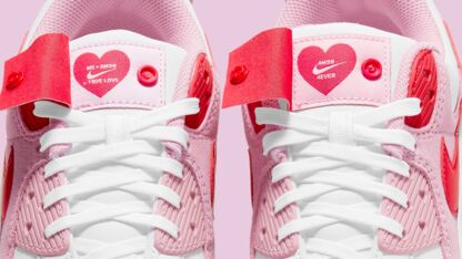 Trendy en populaire sneakers op Valentijnsdag