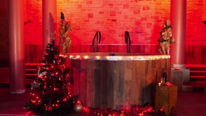 Badderen maar: er bestaat nu een spa vol glühwein