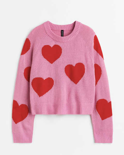 valentijnsdag outfit comfortabele date hart trui