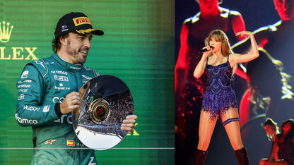 F1-coureur Fernando Alonso reageert op eigen wijze op date-geruchten Taylor Swift