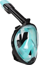 Atlantis Full Face Mask - Snorkelmasker - Volwassenen - Zwart/Turquoise - L/XL | bol.com