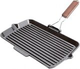 Fontignac Grillpan - gietijzer - rechthoekig - 34 x 21cm | bol.com