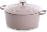 BK Bourgogne braadpan Ø 24 cm - roze - gietijzer - inductie | bol.com