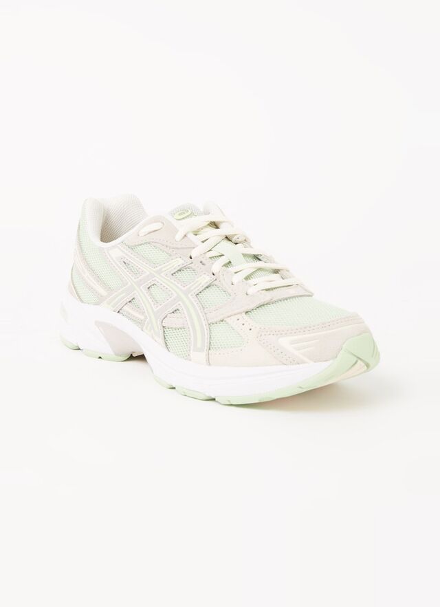 ASICS - Gel-1130 sneaker met suède details  - Lindegroen