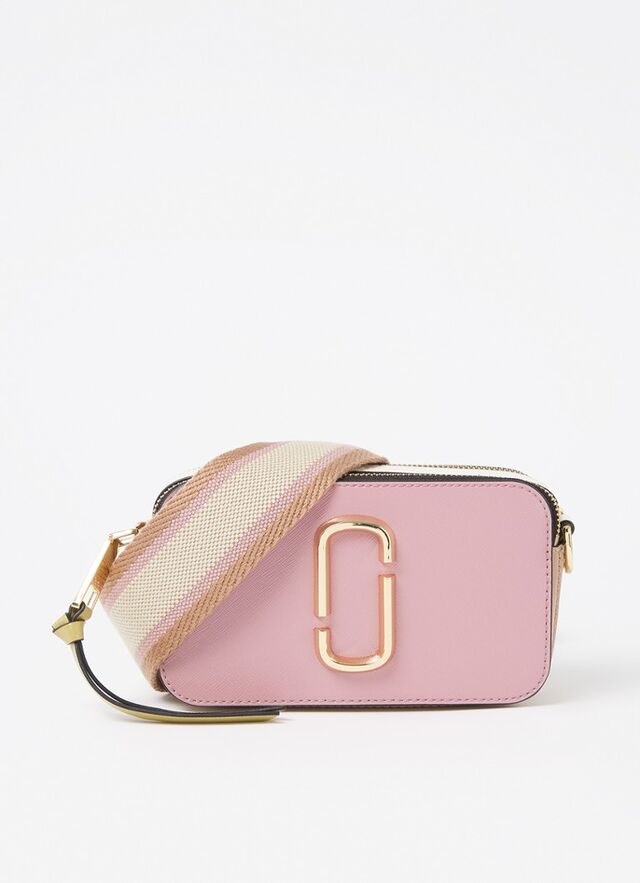 Marc Jacobs - The Snapshot crossbodytas van leer - Lila