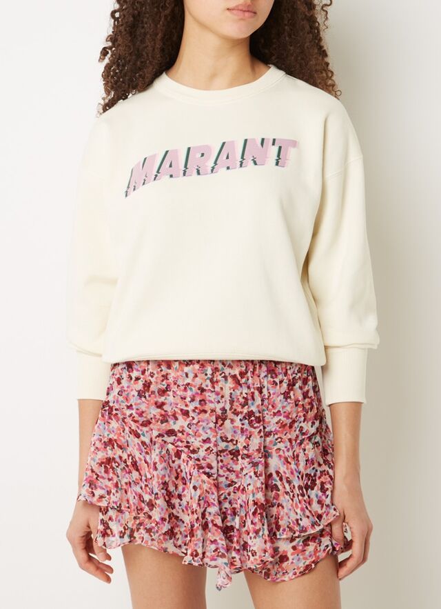 Isabel Marant - Mobyli sweater met logoprint - Creme