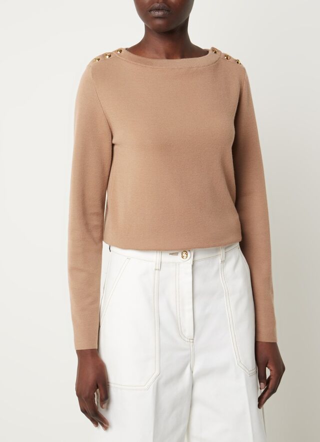 Gucci - Fijngebreide trui van kasjmier - Camel