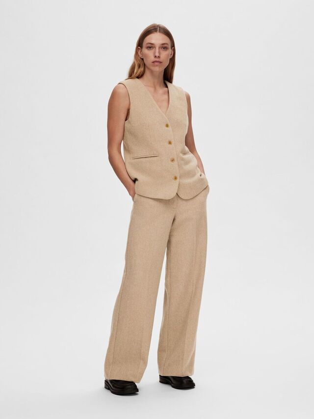 Selected TAILORED WIDE LEG BROEK, Cornstalk, highres - 16092008_Cornstalk_1068410_005.jpg
