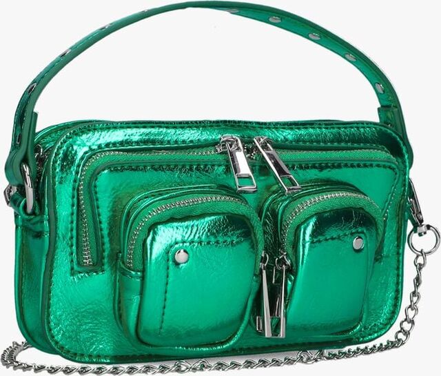 Turquoise NÚNOO Schoudertas HELENA RECYCLED - large