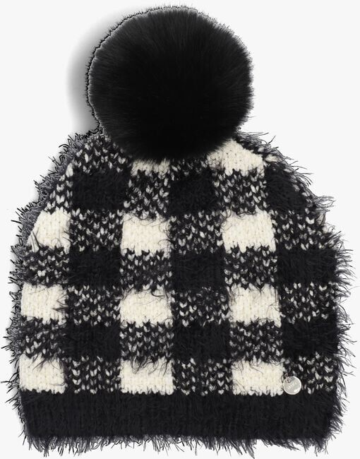 Zwarte LIU JO Muts CHECK HAT - large