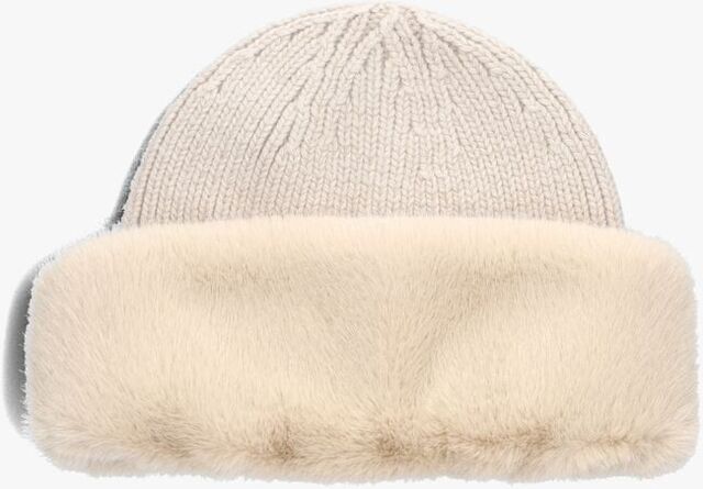 Beige LIU JO Muts FAKE FUR CAP - large
