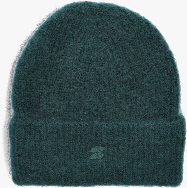 Donkergroene BY-BAR Muts LOGO BEANIE - large