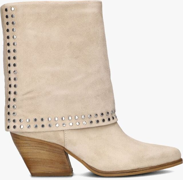 Beige NOTRE-V Enkellaarsjes AS144 - large