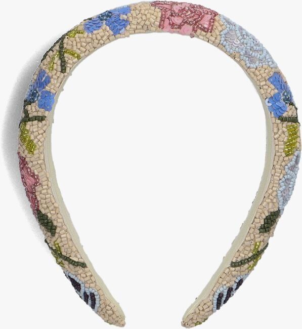 Witte BECKSONDERGAARD Haarbanden FLEURIORA WIDE BEADED HAIRBRACE - large