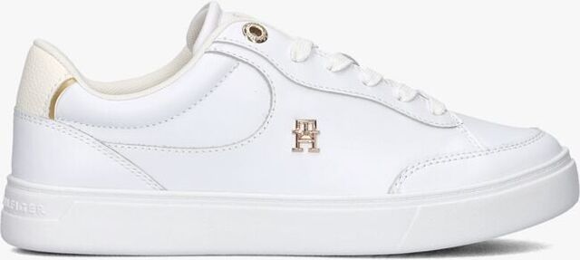 Witte TOMMY HILFIGER Lage sneakers ESSENTIAL CHIC COURT - large