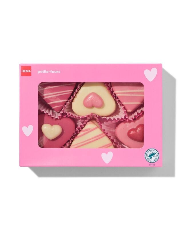 petit fours harten - 6 stuks - 24162201 - HEMA