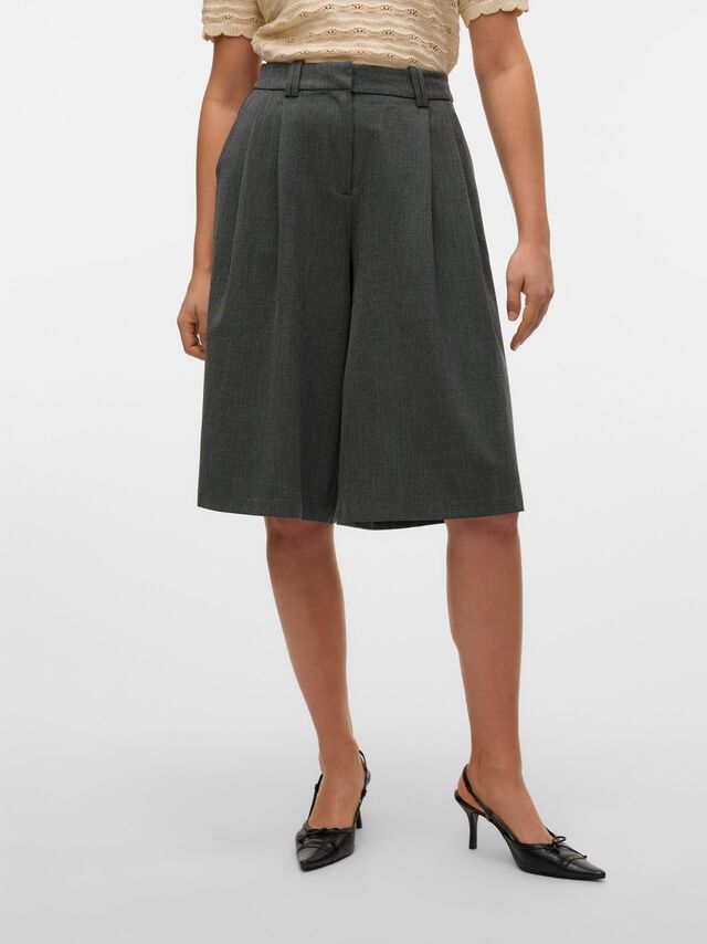 Vero Moda VMLOVELY Kniebroeken -Medium Grey Melange - 10330528