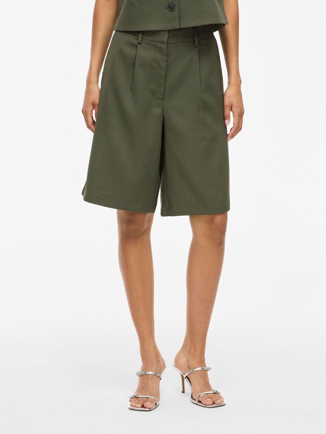 VILA VICULDA HIGH WAIST BERMUDA SHORT, Deep Depths, highres - 14107568_DeepDepths_003.jpg