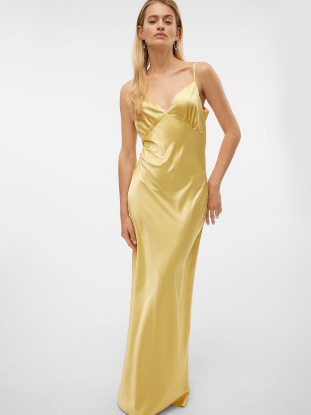 Vero Moda SNANDIE Lange jurk -Pale Banana - 10317079