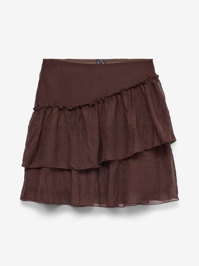 Vero Moda VMSABRINA High waist Korte rok -Chocolate Martini - 10343818