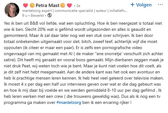 B&amp;B VOL LIEFDE PETRA
