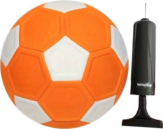 Curve Bal + INCLUSIEF POMP - voetbal - curve ball - oranje - curvebal - curve ball voetbal - curveball - curve ball kickerball - kickerball