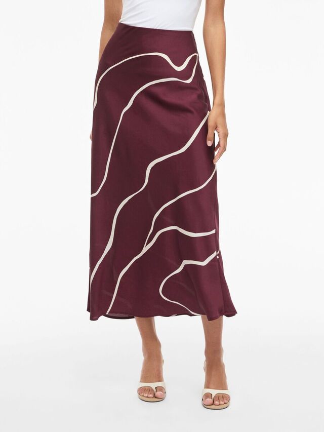 Carousel image - VIELLETTE HIGH WAIST MIDDELLANGE ROK, Fig | 1