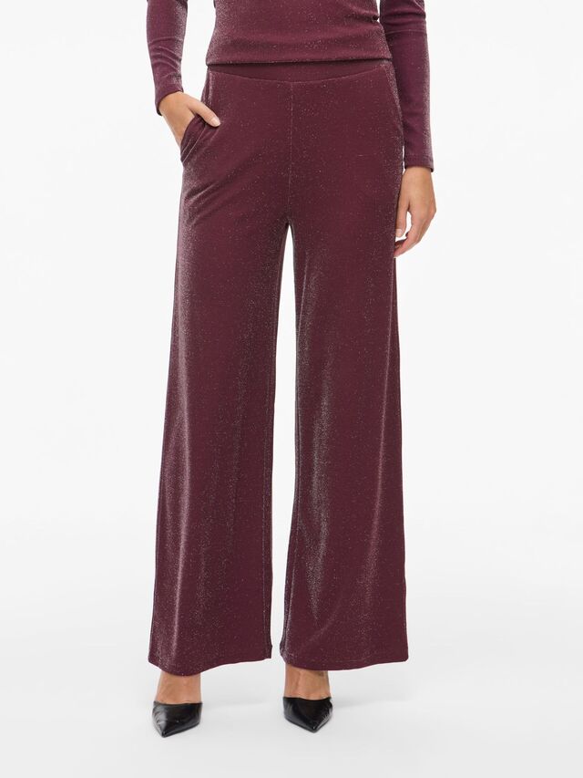 Carousel image - VIELEINAS HIGH-WAIST WIDE LEG BROEK, Fig | 1
