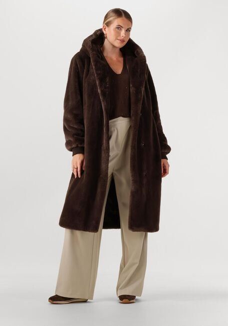 Bruine MOSCOW Faux fur jas 08-08-NADJANA-3 - large