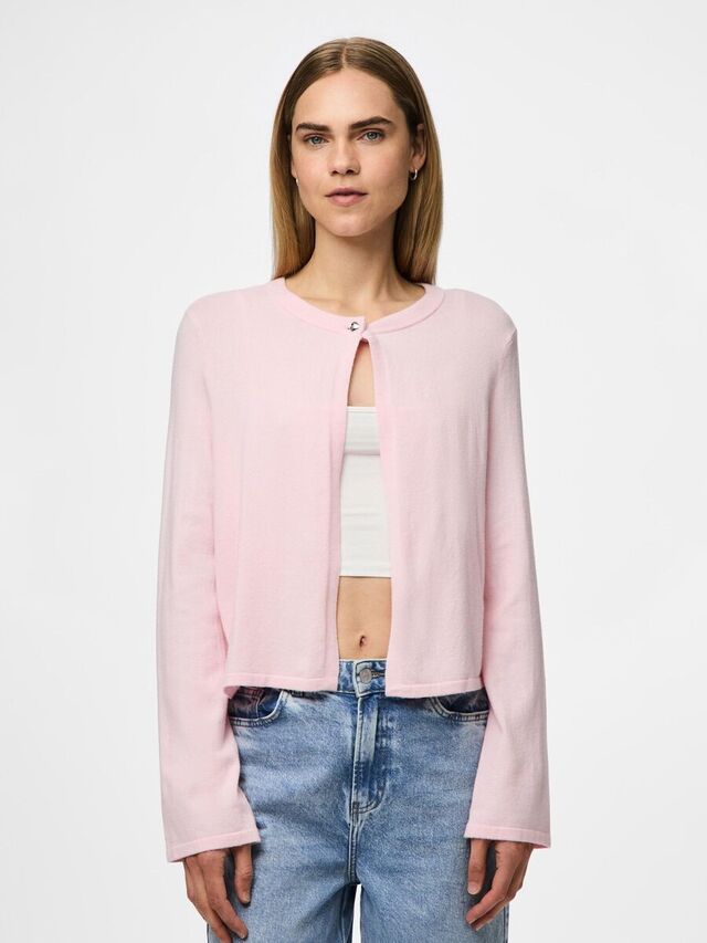 Carousel image - PCORINA GEBREID VEST, Pink-A-Boo | 1