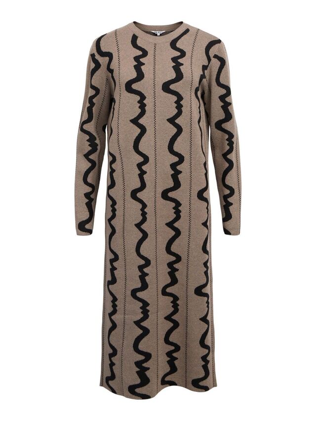 Carousel image - GEBREID MAXI JURK, Morel | 1